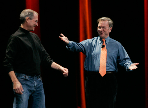 Steve Jobs & Eric Schmidt