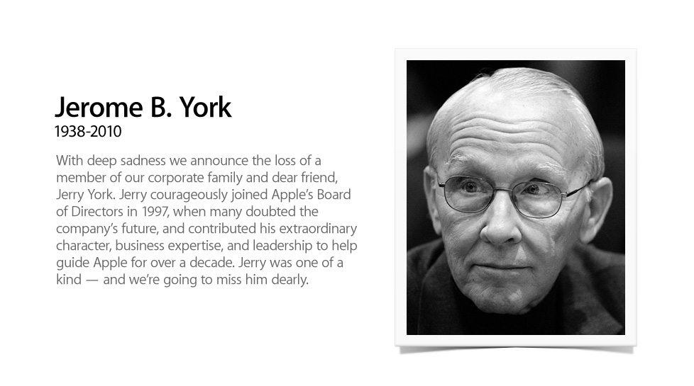 RIP Jerome B. York